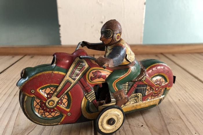 1954年製 マルサン ブリキ玩具 バイク /ジャンク▼マルサン商店