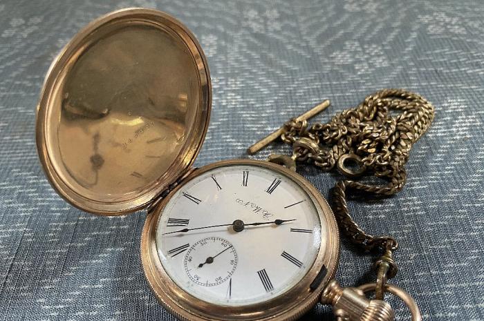 大阪時計製造会社 N.W.C. ナニワ 懐中時計 手巻き▼アンティーク懐中金時計